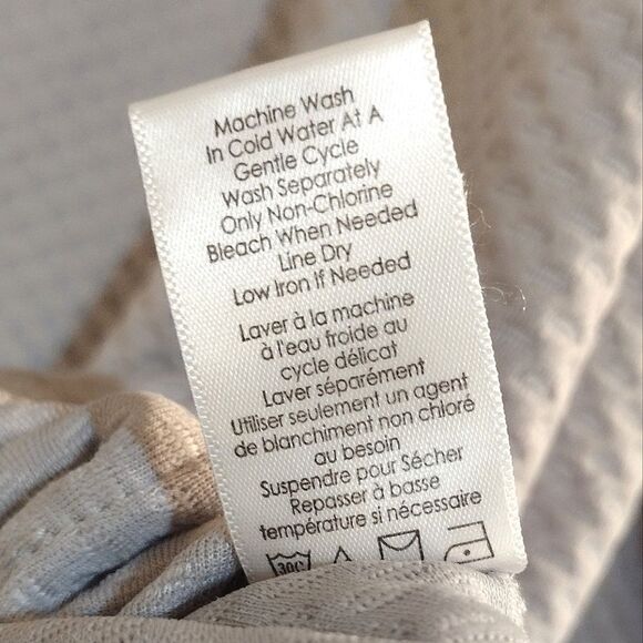 Coldwater Creek Women's Size Small Silver Gray Quilted Flowy Waffle Tunic Top - Picture 7 of 8